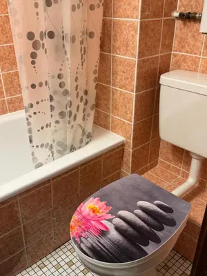 Ein Badezimmer in der Unterkunft 
