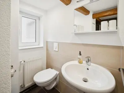 Ein Badezimmer in der Unterkunft Harzblick