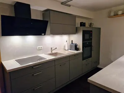 Küche/Küchenzeile in der Unterkunft Ferienwohnung Zum Alten Cafè