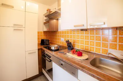 Küche/Küchenzeile in der Unterkunft Schnuckeliges Appartement