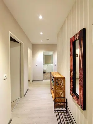 Küche/Küchenzeile in der Unterkunft FeWo ElMI Komfortwohnung mit Blick in die Natur - 2 Schlafzimmer - 2 Bäder - inklusive Parkplatz - inklusive Aufzug