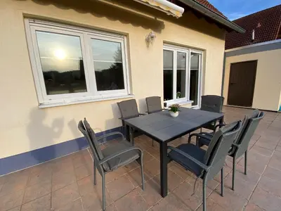 Ein Balkon oder eine Terrasse in der Unterkunft Ferienhaus Sonnenblick Wernigerode