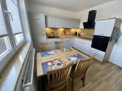 Küche/Küchenzeile in der Unterkunft Ferienhaus Sonnenblick Wernigerode