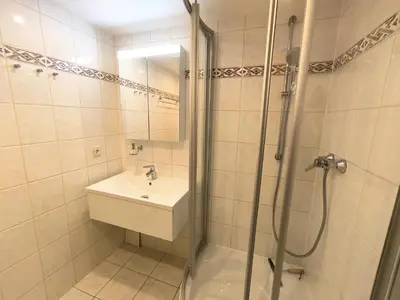 Ein Badezimmer in der Unterkunft Die Vogelstube