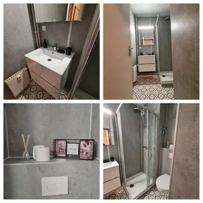 Ein Badezimmer in der Unterkunft Harz Auszeit