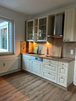 Küche/Küchenzeile in der Unterkunft Stadtblick Ferienwohnung