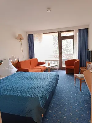 Ein Bett oder Betten in einem Zimmer der Unterkunft Ferienapartment 608