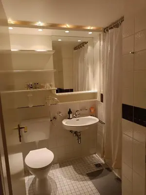 Ein Badezimmer in der Unterkunft Ferienapartment 608