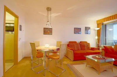 Ein Sitzbereich in der Unterkunft Apartment 575