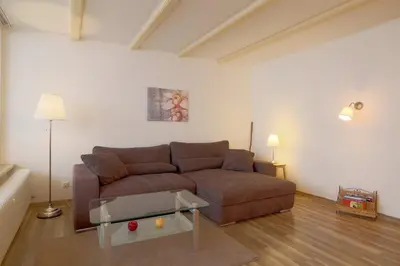 Ein Sitzbereich in der Unterkunft Apartment 570