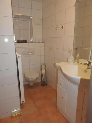 Ein Badezimmer in der Unterkunft Ratsstübchen