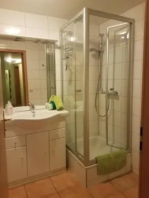 Ein Badezimmer in der Unterkunft Ratsstübchen