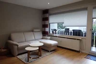 Ein Sitzbereich in der Unterkunft Ferienwohnung 