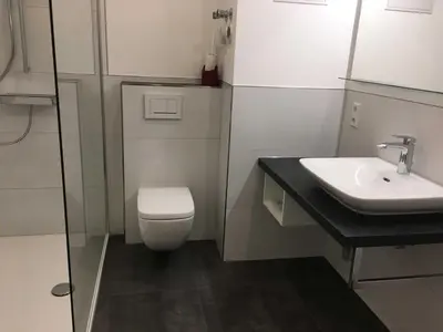 Ein Badezimmer in der Unterkunft Ferienwohnung 