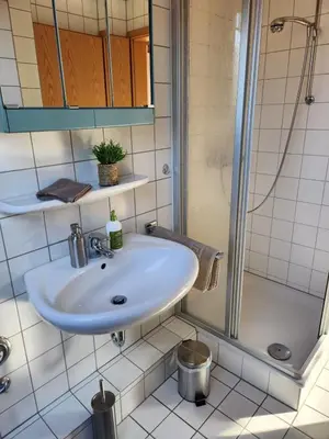 Ein Badezimmer in der Unterkunft Appartment Berliner Platz