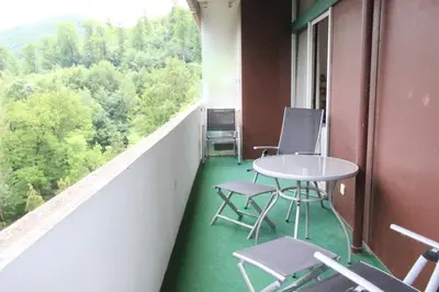 Ein Balkon oder eine Terrasse in der Unterkunft Appartement Scharf 