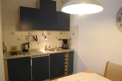 Küche/Küchenzeile in der Unterkunft Appartement Scharf 