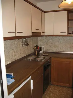 Küche/Küchenzeile in der Unterkunft Ferienwohnung Harzburg-City
