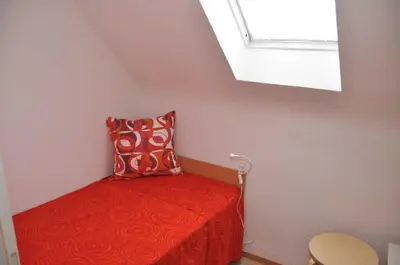 Ein Bett oder Betten in einem Zimmer der Unterkunft Ferienwohnung Martin II