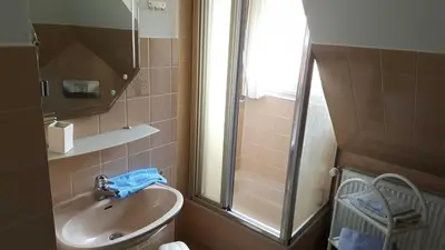Ein Badezimmer in der Unterkunft Ferienwohnung Villa Seyfried