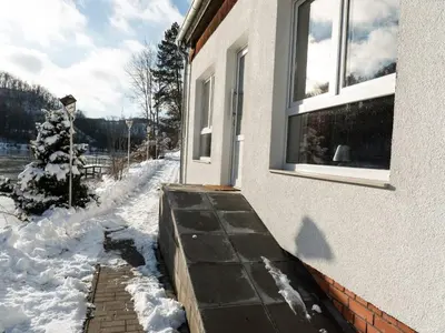 Lakeview holiday home in Güntersberge im Winter