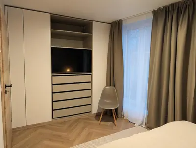 Ein Bett oder Betten in einem Zimmer der Unterkunft Alte Remise Blankenburg
