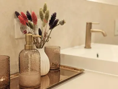 Ein Badezimmer in der Unterkunft Alte Remise Blankenburg