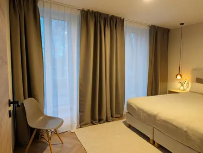 Ein Bett oder Betten in einem Zimmer der Unterkunft Alte Remise Blankenburg