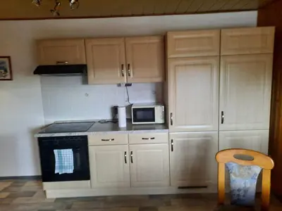 Küche/Küchenzeile in der Unterkunft Ferienwohnung Brockenblick