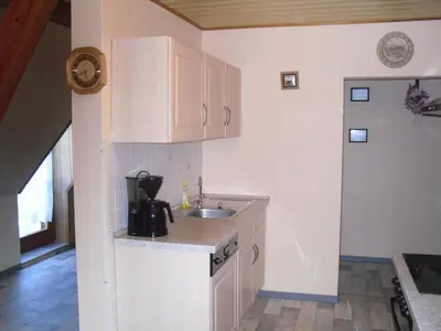 Küche/Küchenzeile in der Unterkunft Ferienwohnung Brockenblick