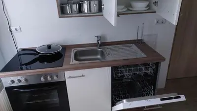Küche/Küchenzeile in der Unterkunft Apartment 9 nahe Zentrum