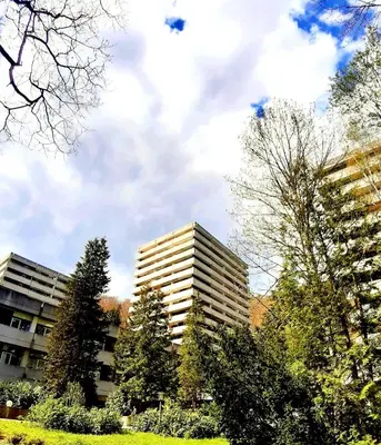 Das Gebäude in dem sich die Ferienwohnung befindet