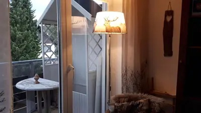 Ein Balkon oder eine Terrasse in der Unterkunft Harz Blick