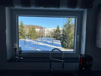 Ferienhaus Teufelsmauerblick im Winter