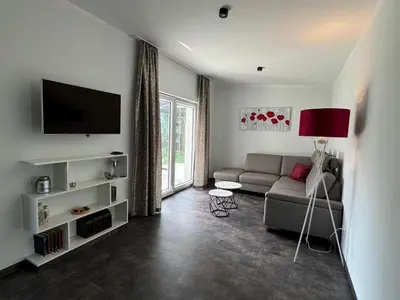TV/Unterhaltungsangebot in der Unterkunft Ferienhaus Teufelsmauerblick