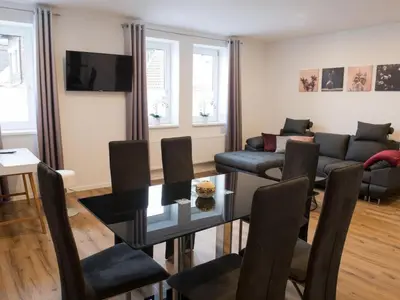 Ein Sitzbereich in der Unterkunft Apartment in Goslar mit Terrasse und Grill by Interhome