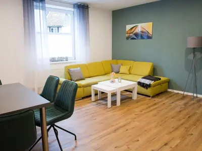 Ein Sitzbereich in der Unterkunft Apartment Kinas Suite EG by Interhome