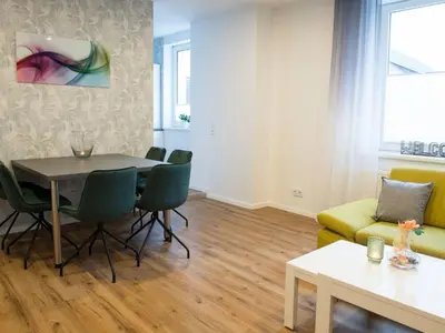 Ein Sitzbereich in der Unterkunft Apartment Kinas Suite EG by Interhome
