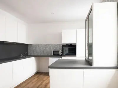 Küche/Küchenzeile in der Unterkunft Apartment Kinas Suite EG by Interhome