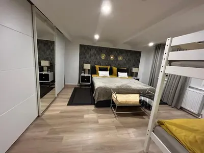 Ein Bett oder Betten in einem Zimmer der Unterkunft Apartment Kinas Harz Villa by Interhome