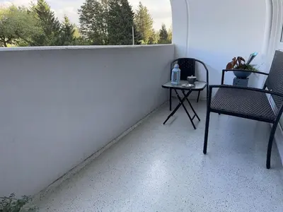 Ein Balkon oder eine Terrasse in der Unterkunft Apartment Feriendomizil Adler by Interhome