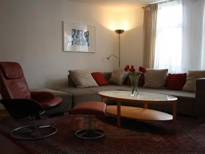 Ein Sitzbereich in der Unterkunft Holiday Home in Wernigerode mit Garten by Interhome
