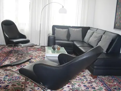 Ein Sitzbereich in der Unterkunft Apartment Gemütliche Wohnung in Wernigerode mit Garten by Interhome