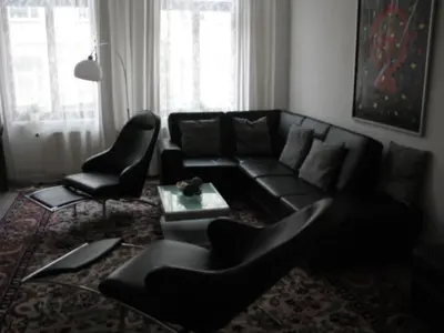 Ein Sitzbereich in der Unterkunft Apartment Gemütliche Wohnung in Wernigerode mit Garten by Interhome