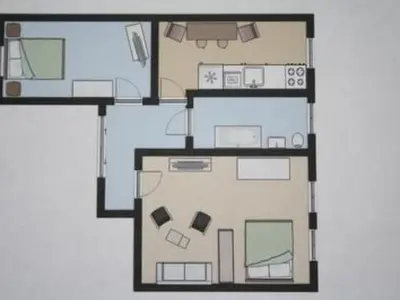 Grundriss der Unterkunft Apartment Gemütliche Wohnung in Wernigerode mit Garten by Interhome