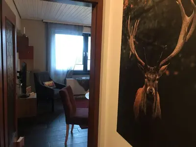 Ein Sitzbereich in der Unterkunft Apartment Wanderhöhle by Interhome