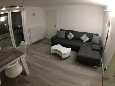 Ein Sitzbereich in der Unterkunft Apartment Moderne Ferienwohnung Mila in Braunlage by Interhome