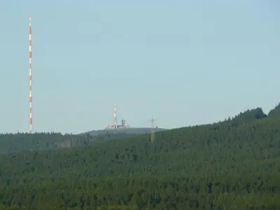Ein allgemeiner Bergblick oder ein Berglick von der Ferienwohnung aus
