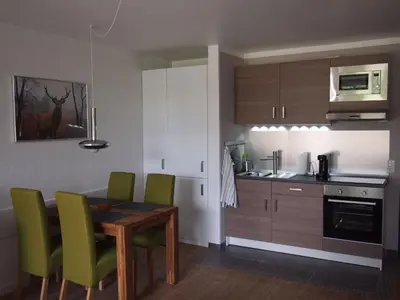 Küche/Küchenzeile in der Unterkunft Apartment Harzgrün by Interhome