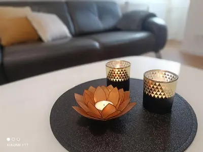 Ein Sitzbereich in der Unterkunft Apartment Wohnung in Goslar mit Grill und Terrasse by Interhome